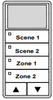 ILC LSWS-IV-2/2-SMZD LightSync Wall Sensor, Ivory, 2 Scene / 2 Multi-Zone-Dim