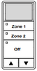 ILC LSWS-IV-2-MZD LightSync Wall Sensor, Ivory, 2 Multi-Zone-Dim (LSWS-IV-2-MZD)