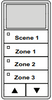 ILC LSWS-RD-1/3-SMZD LightSync Wall Sensor, Red, 1 Scene / 3 Multi-Zone-Dim (LSWS-RD-1/3-SMZD)