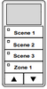 ILC LSWS-RD-3/1-SMZD LightSync Wall Sensor, Red, 3 Scene / 1 Multi-Zone-Dim (LSWS-RD-3/1-SMZD)