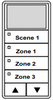 ILC LSWS-BK-1/3-SMZD LightSync Wall Sensor, Black, 1 Scene / 3 Multi-Zone-Dim (LSWS-BK-1/3-SMZD)