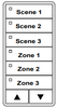 ILC LSG3-RD-3/3-SMZD LightSync G3 Switch, Red, 3 Scene / 3 Multi-Zone-Dim (LSG3-RD-3/3-SMZD)