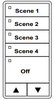ILC LSG3-LA-4-S LightSync G3 Switch, Light Almond, 4 Scene (LSG3-LA-4-S)