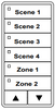 ILC LSG3-LA-4/2-SMZD LightSync G3 Switch, Light Almond, 4 Scene / 2 Multi-Zone-Dim (LSG3-LA-4/2-SMZD)