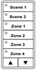 ILC LSG3-LA-2/4-SMZD LightSync G3 Switch, Light Almond, 2 Scene / 4 Multi-Zone-Dim (LSG3-LA-2/4-SMZD)