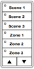 ILC LSG3-GY-3/3-SMZD LightSync G3, Gray, 3 Scene / 3 Zone Scene MZD Switch Station (LSG3-GY-3/3-SMZD)
