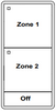 ILC LSG3-BK-2 LightSync G3 Switch, Black, 2 Zone (LSG3-BK-2)