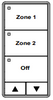 ILC ELG3-IV-2-MZD EVO Lite G3 Switch, Ivory, 2 Multi-Zone-Dim (ELG3-IV-2-MZD)