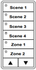 ILC LSG3-RD-4/2-SMZD LightSync G3 Switch, Red, 4 Scene / 2 Multi-Zone-Dim (LSG3-RD-4/2-SMZD)