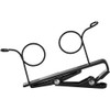 Shure RK187T2-B Dual Tie Clip (Black) (RK187T2-B)