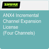 Shure ANX4-4CL Incremental Channel Expansion License (Four Channels) (ANX4-4CL)