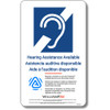 Williams Sound IDP 018 Auracast ADA Plaque for Hearing Assistance Availability (IDP 018)