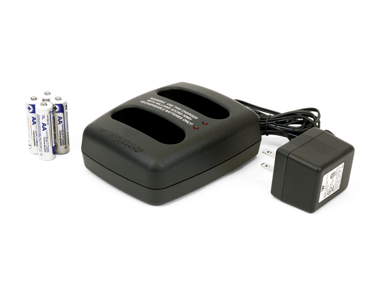 Wiliams BAT KT6 two-bay charger and rechargeable batteries