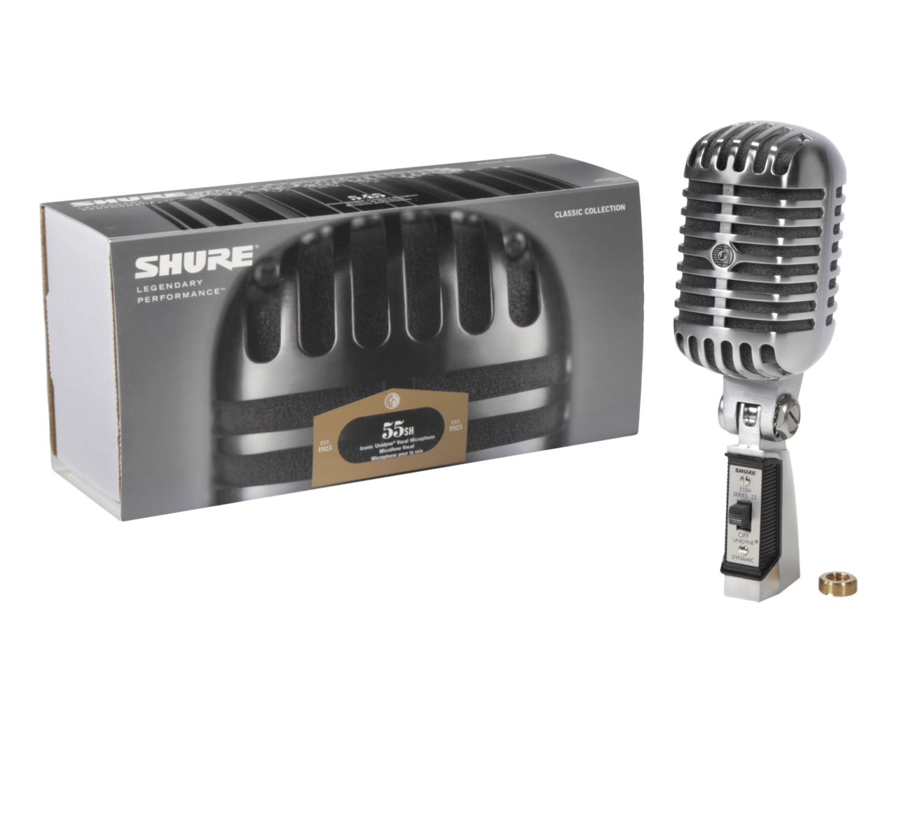 SHURE 55SH Series II ガイコツマイク ダイナミックマイク R5 美品 SHURE 55SH SERIES II ガイコツマイク ダイナミックマイク