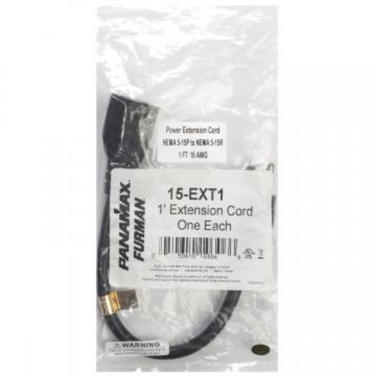 Furman Sound 13 Amp 12" Extension Cable 15-EXT1