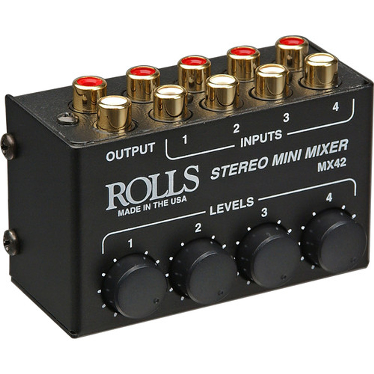 Rolls MX42 Stereo 4 Channel Mixer RCA Passive