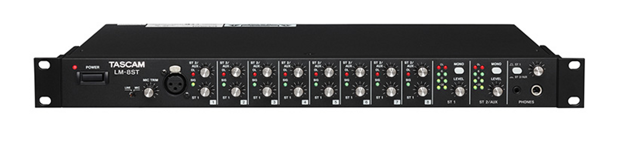 Tascam LM-8ST 8 Stereo Channel Line Mixer