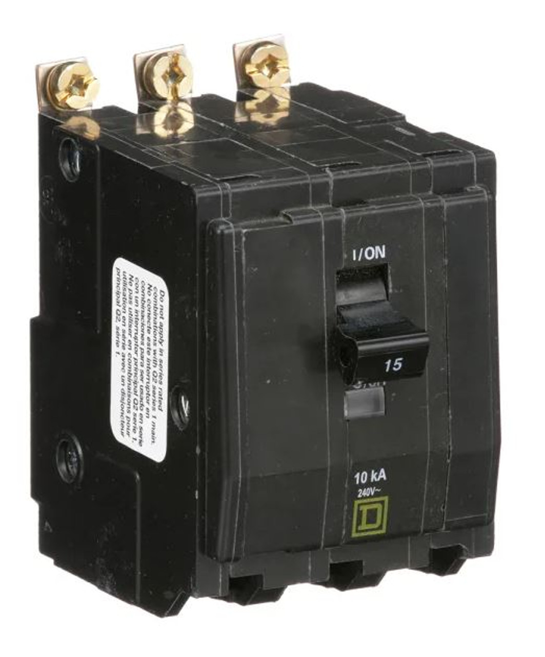 LynTec BUMB-315 Bolt-On UnMotorized Breaker, Square D QOB315, 15 Amp, 3 pole.