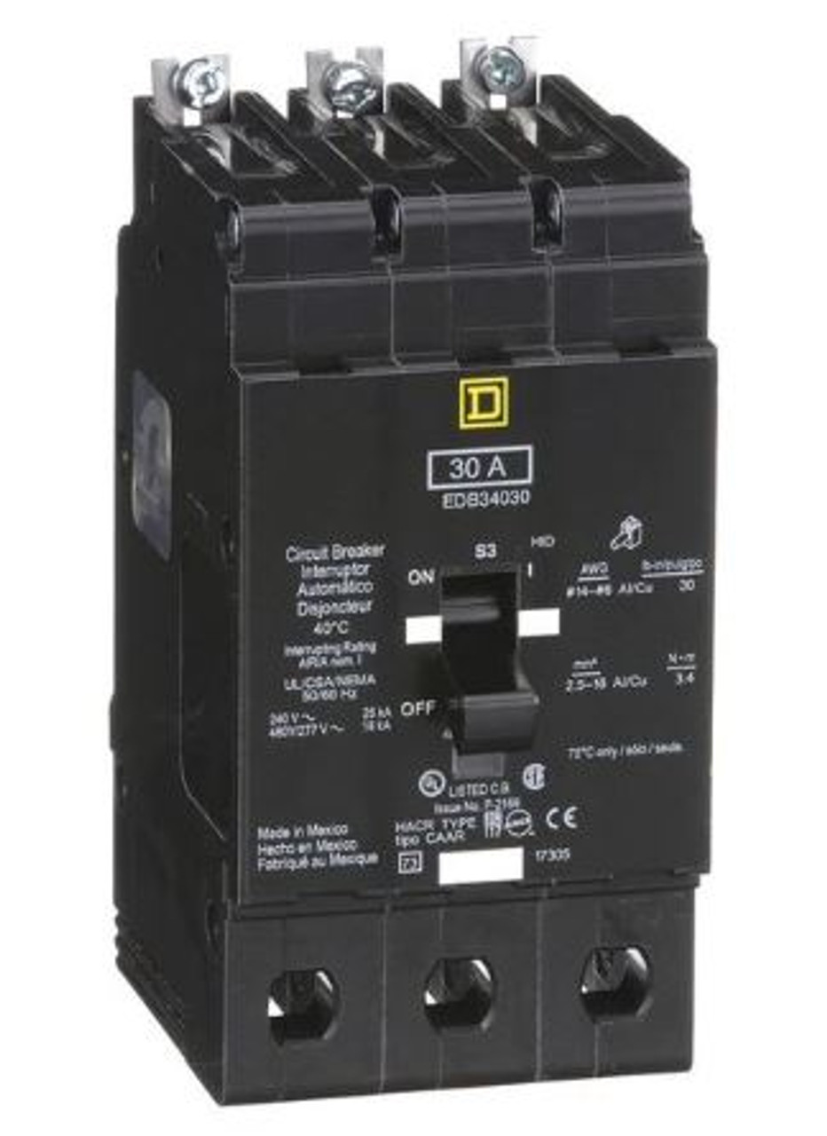 LynTec UBR-330 Bolt-On UnMotorized Breaker, Square D #EDB34030