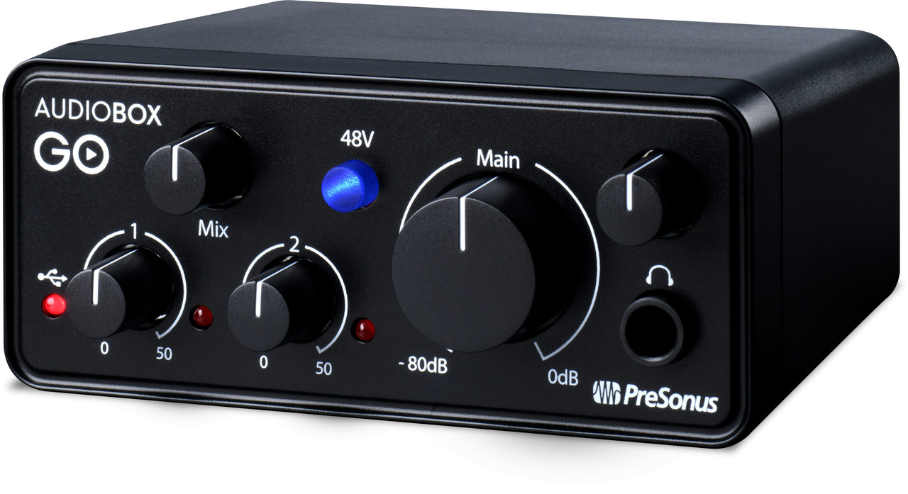 PreSonus AudioBox GO Ultra-compact, 2x2 USB Audio Interface / 96