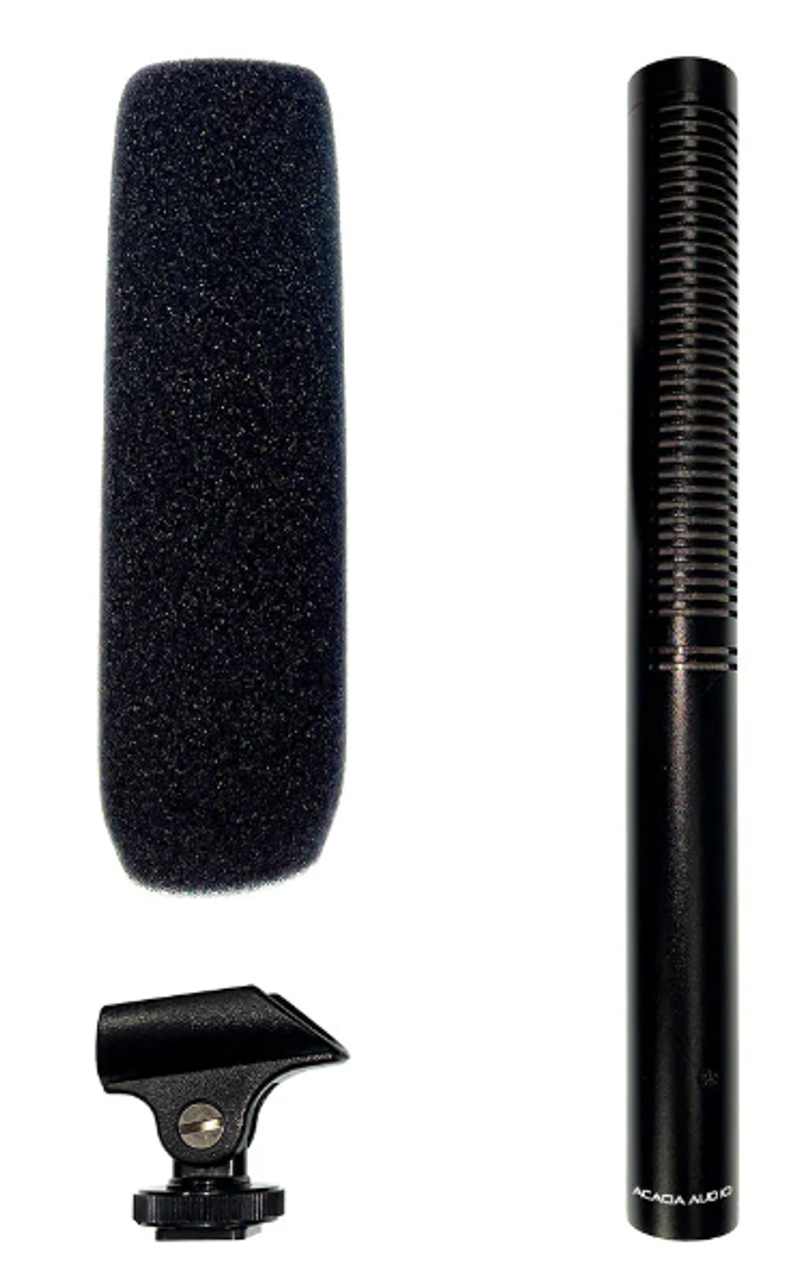 Airwave Technologies LIZ-SHOTGUN-M-PAK Cardioid Shotgun Microphone with Shock-mounted Pistol Grip, Shoe Mic Clip, and Windscreen