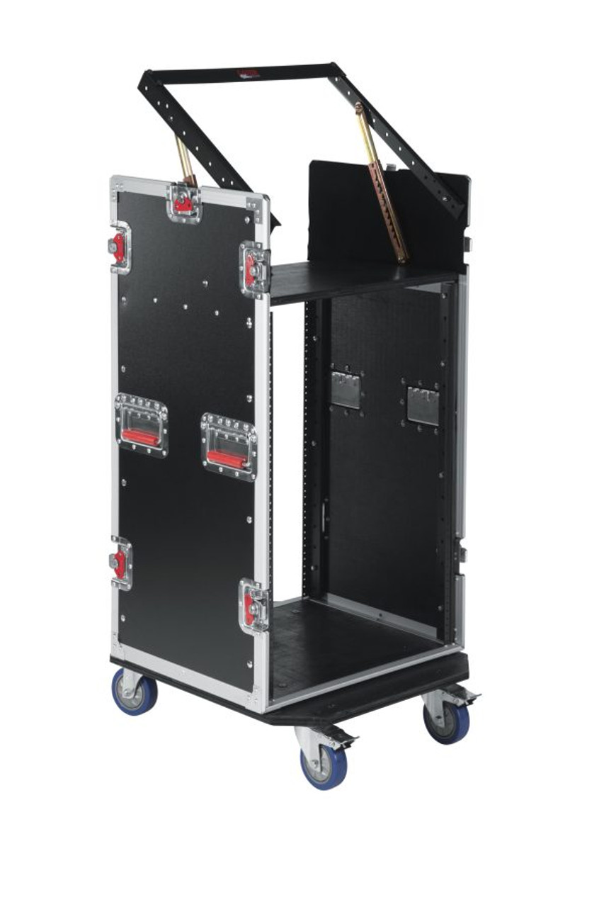 Gator G-TOUR 10X16 PU 10U Top, 16U Side Audio Road Rack Case