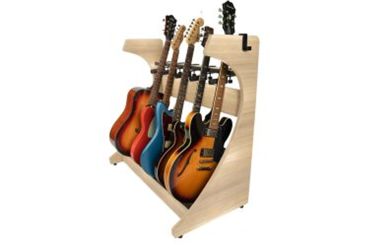 Gator GFW-ELITEGTR5RK-MPL Elite Five Electric/Acoustic Guitar Rack Maple