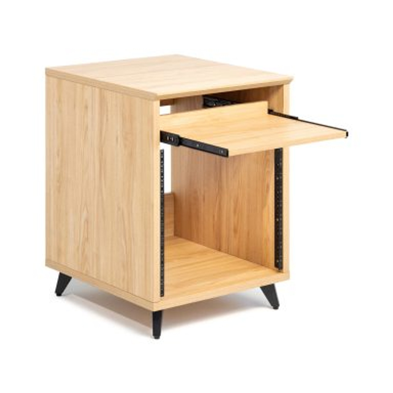 Gator GFW-ELITEDESKRK-MPL Elite Furniture Series 10U Studio Rack Table In Natural Maple Matte Finish