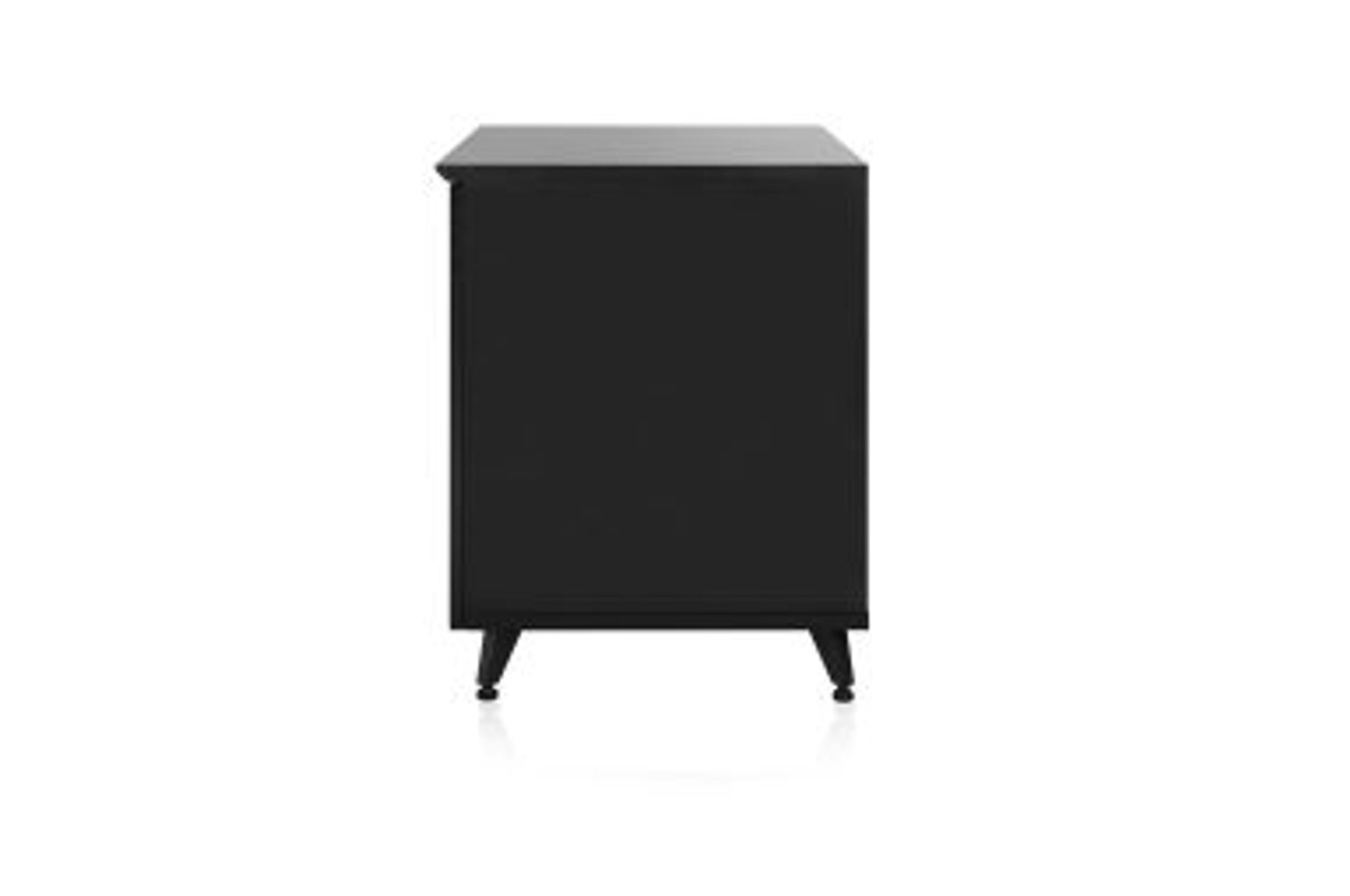 Gator GFW-ELITESIDECAR-BLK Elite Furniture Series Rolling Rack Sidecar Cabinet In Black Finish