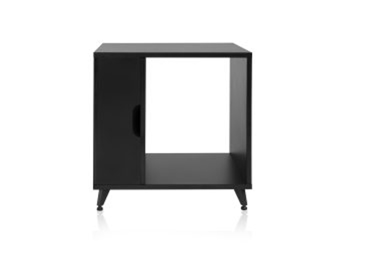 Gator GFW-ELITESIDECAR-BLK Elite Furniture Series Rolling Rack Sidecar Cabinet In Black Finish