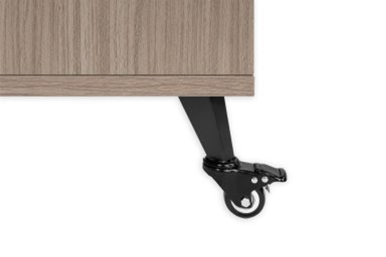 Gator GFW-ELITESIDECAR-GRY Elite Furniture Series Rolling Rack Sidecar Cabinet In Driftwood Grey
