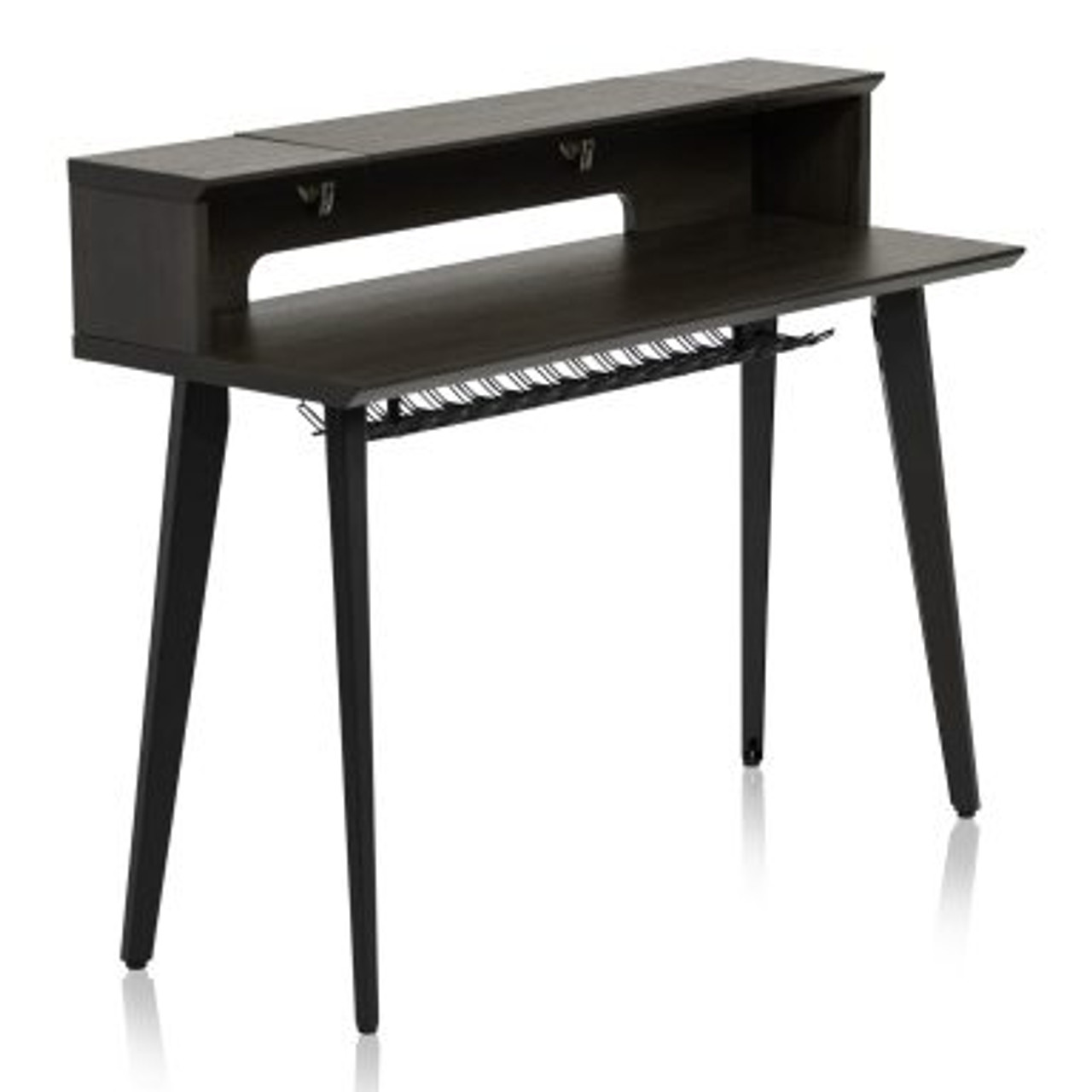 Gator GFW-ELITEKEYTBL61-BRN Elite Furniture Series Keyboard Table In Dark Walnut Finish