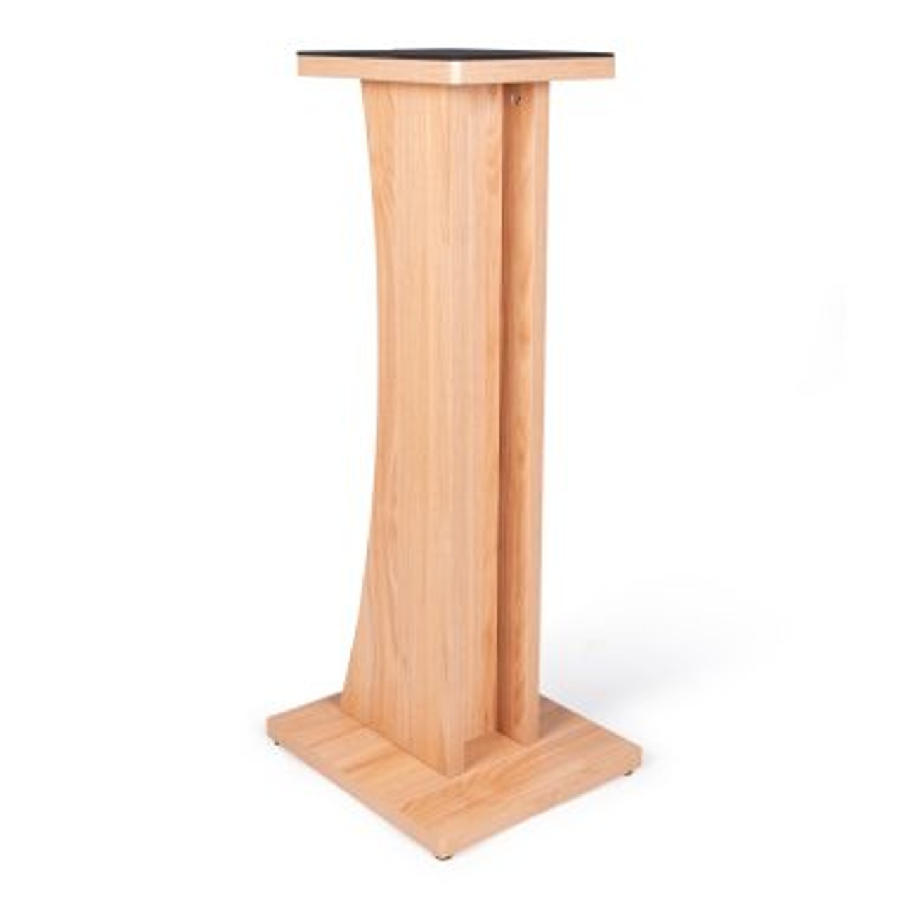 Gator GFW-ELITESPKSTMN-MPL Floor-Standing Studio Monitor Speaker Stand In Natural Maple Matte Finish