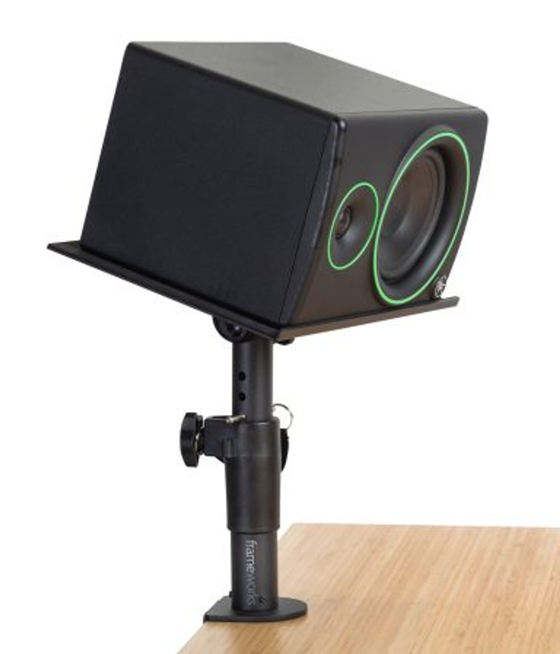 Gator GFWSPKSTMNDSKCMP Clamp-On Studio Monitor Stand With Adjustable Height