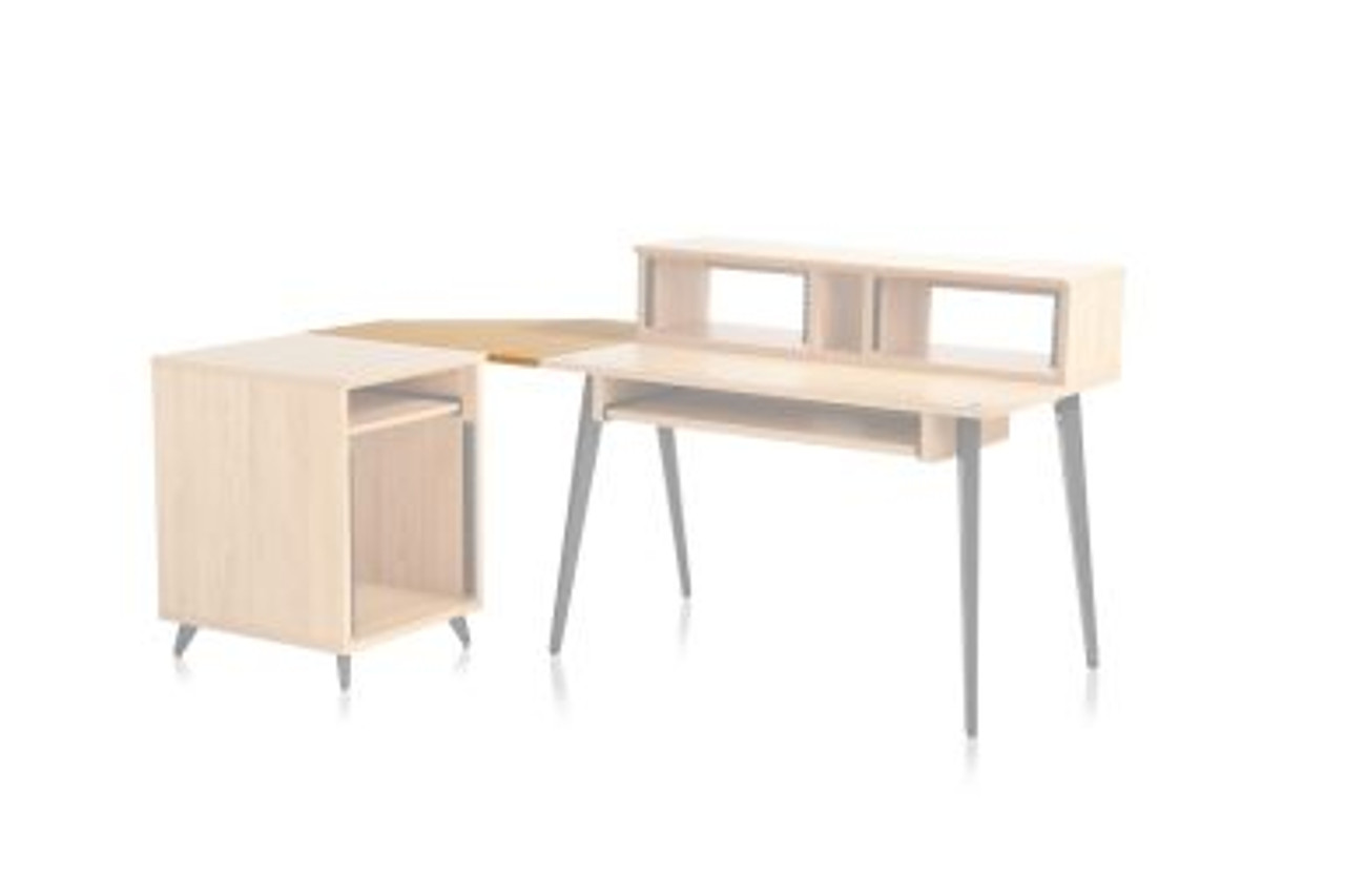 Gator GFW-ELITEDESKCRNR-MPL Elite Furniture Series Corner Desk Section In Natural Maple Matte Finish 