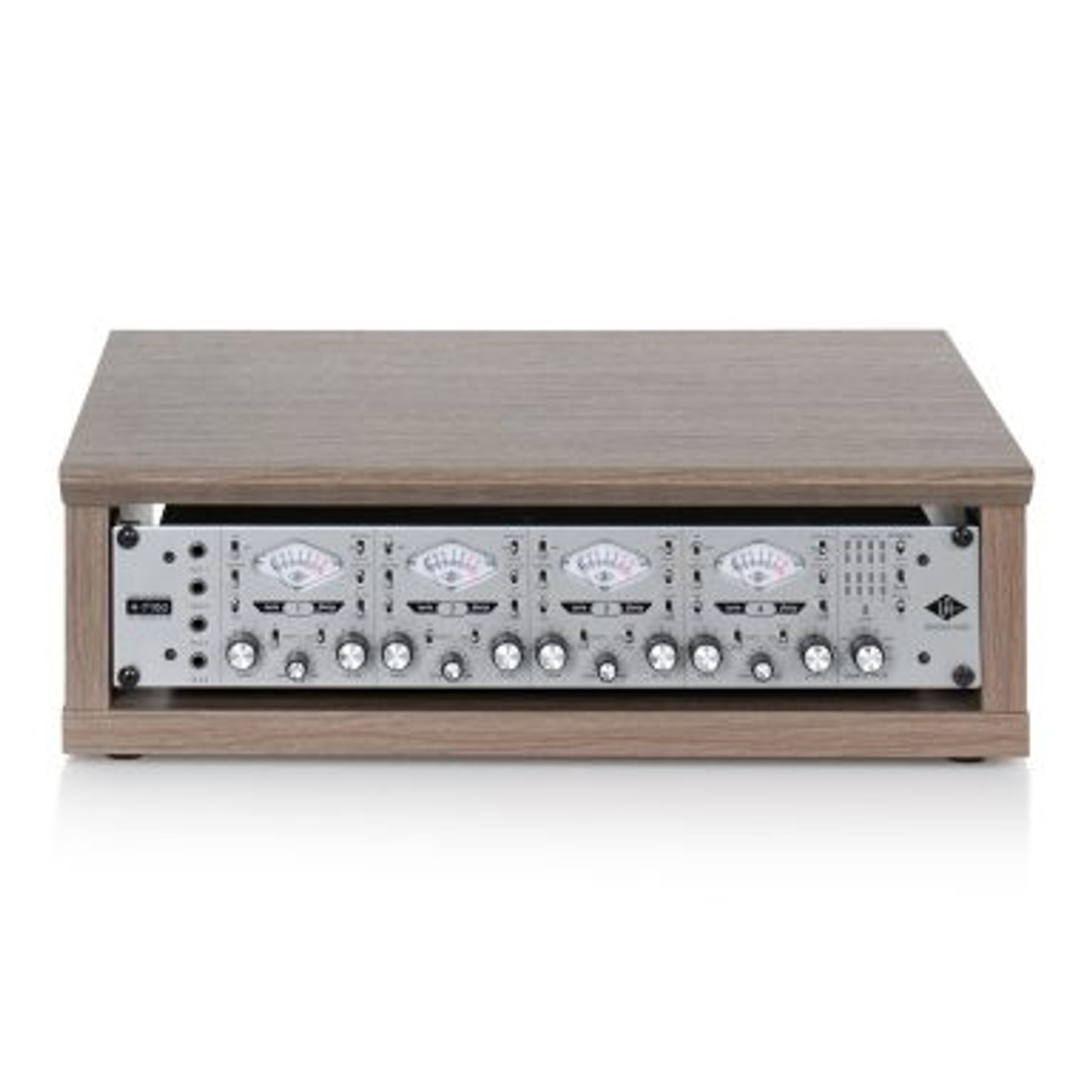 Gator GFW-ELITERK-2U-GRY Elite Furniture Series 2U Desktop Studio Rack In Driftwood Grey Finish