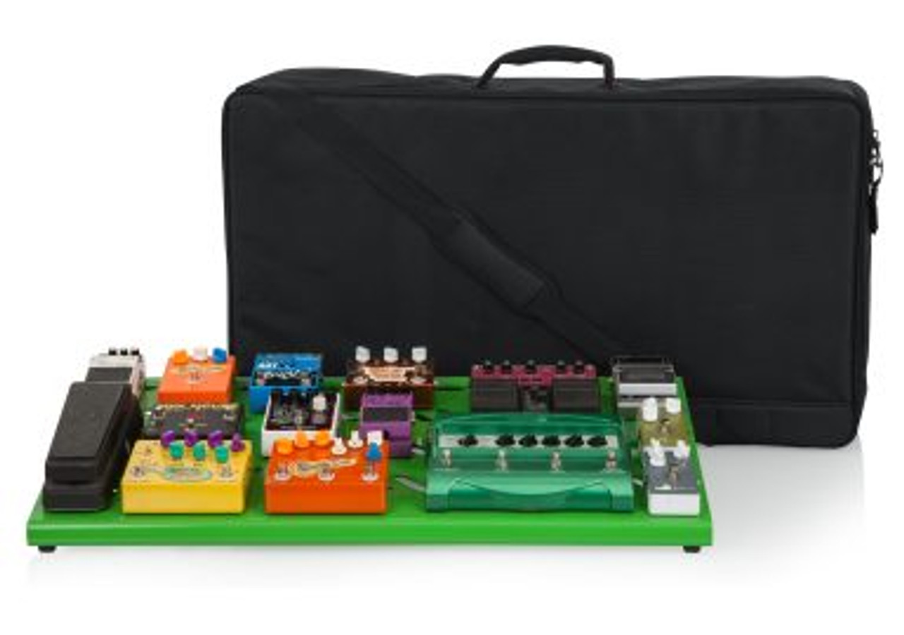 Gator GPB-XBAK-GR Green Extra Large Aluminum Pedal Board With Carry Bag
