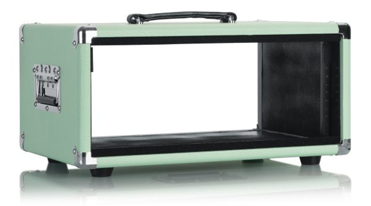 Gator GR-RETRORACK-4SG Vintage Amp Vibe Rack Case 4U Seafoam Green