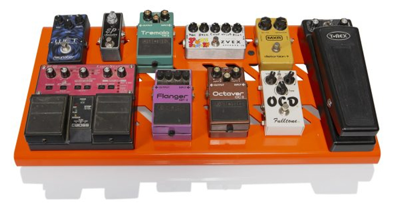 Gator GPB-BAK-OR Orange Aluminum Pedal Board Large With Carry Bag 