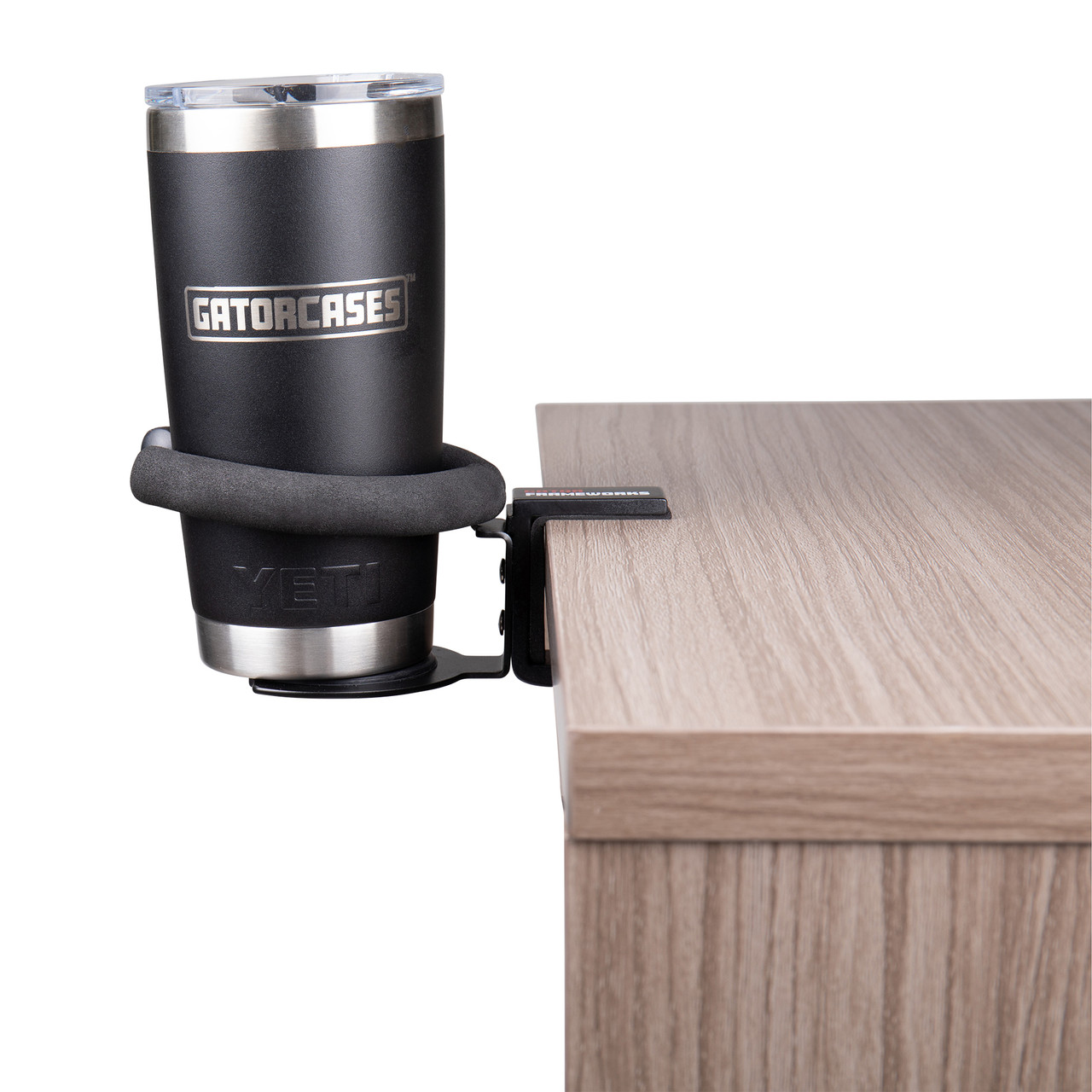 Gator GFW-SINGLECUP-DESK Single Cup Clamping Beverage Holder For Desk Edge
