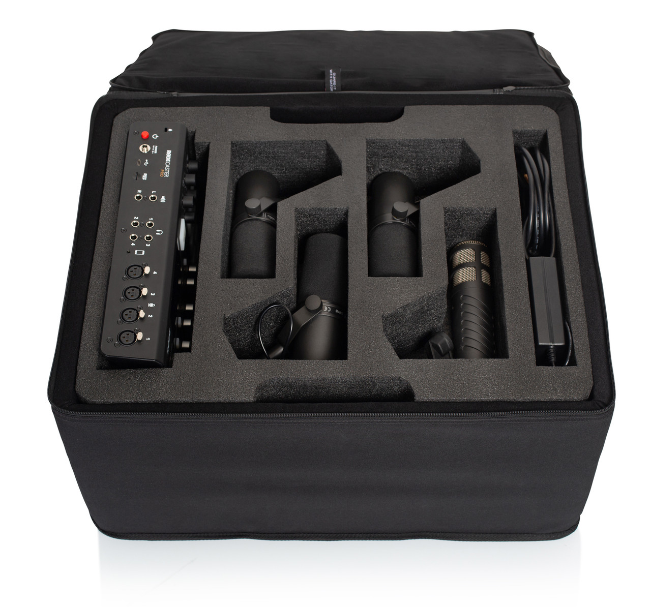 Gator GL-RODECASTER4 Lightweight Case For Rodecaster Pro & Four Mics 