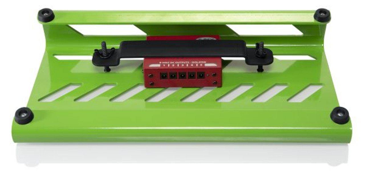 Gator GPB-LAK-GR Green Aluminum Pedal Board; Small W/ Carry Bag