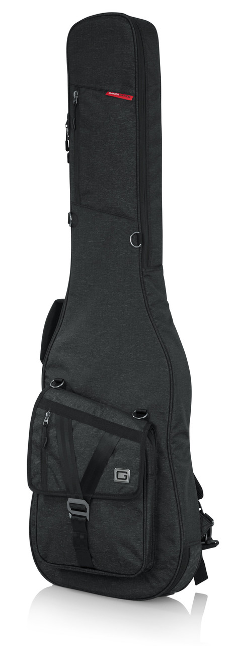 Gator GT-BASS-BLK Transit Bass Guitar Bag; Charcoal