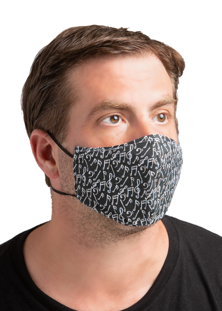 Gator MSK-MUS Face Mask With Replaceable Filter In Music Notes