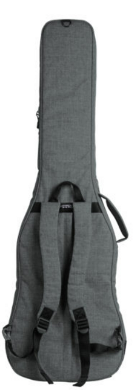 Gator GT-BASS-GRY Transit Series Bass Guitar Gig Bag with Light Grey Exterior