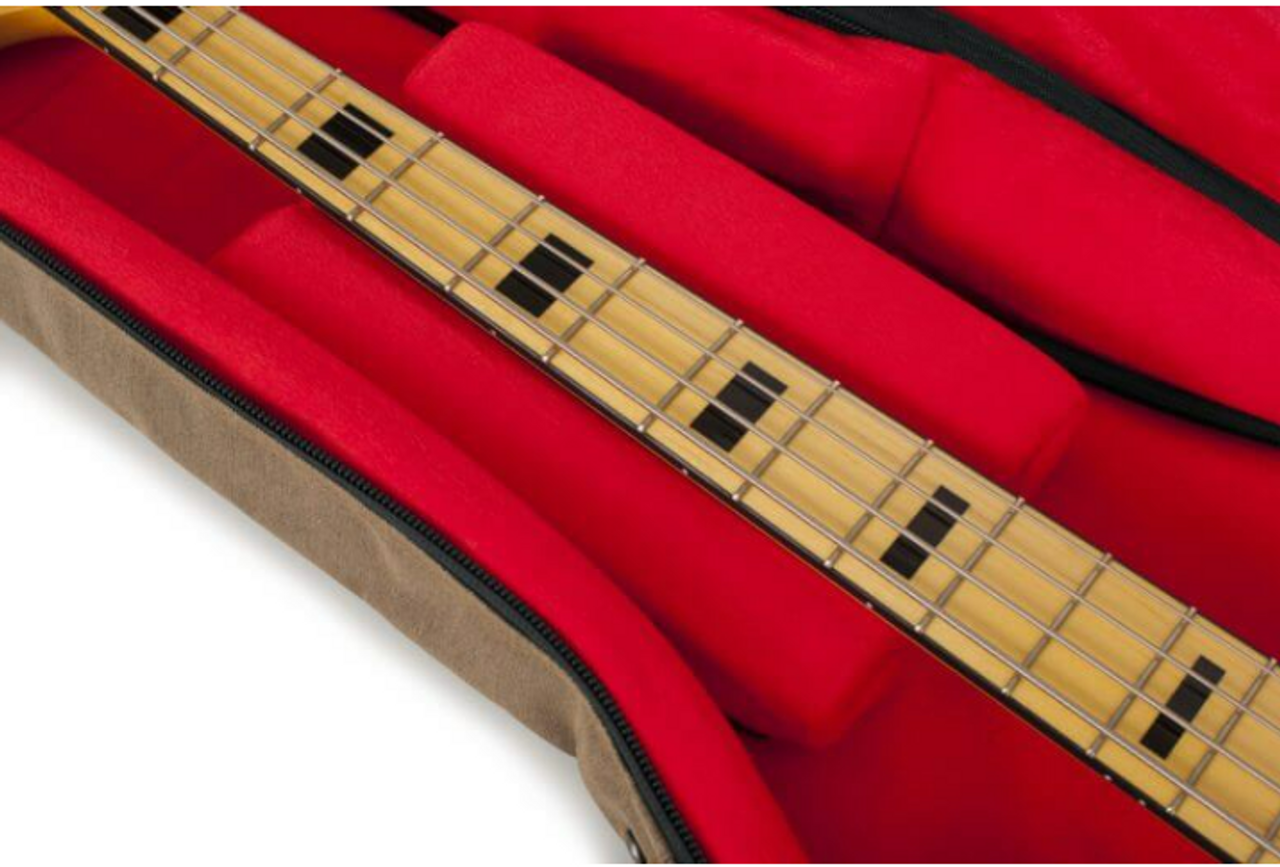 Gator GT-BASS-TAN Transit Series Bass Guitar Gig Bag with Tan Exterior