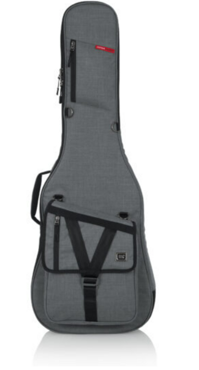 Gator GT-ELECTRIC-GRY Transit Series Electric Guitar Gig Bag with Light Grey Exterior