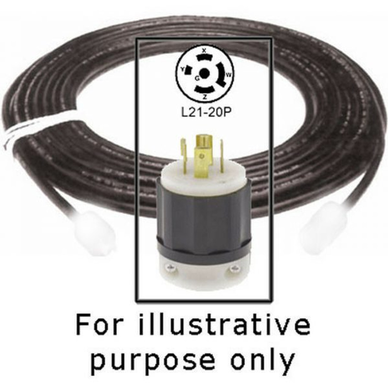 Strand Lighting S21 Power Unit Cable, 4 ft with L21-20P/R GTL Plug (71435)