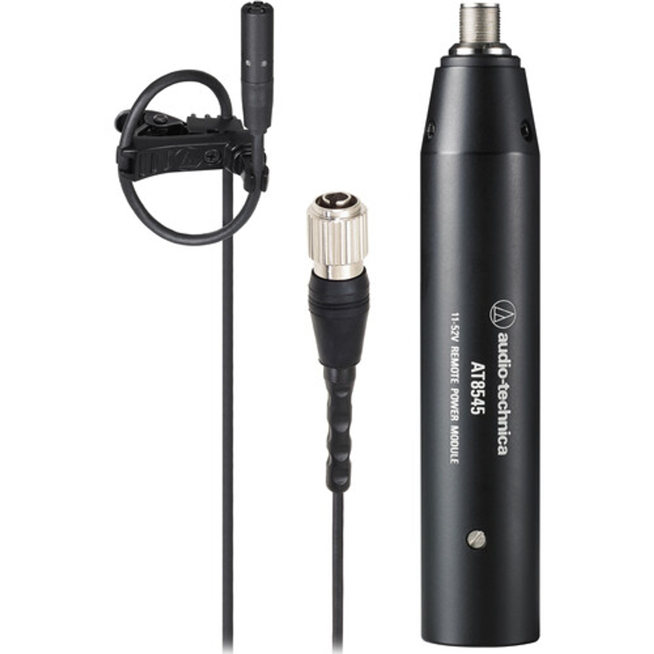 Audio-Technica BP898 Subminiature Cardioid Lavalier Microphone with Hirose cH-Style Connector & XLR/Power Module (Black) (BP898)