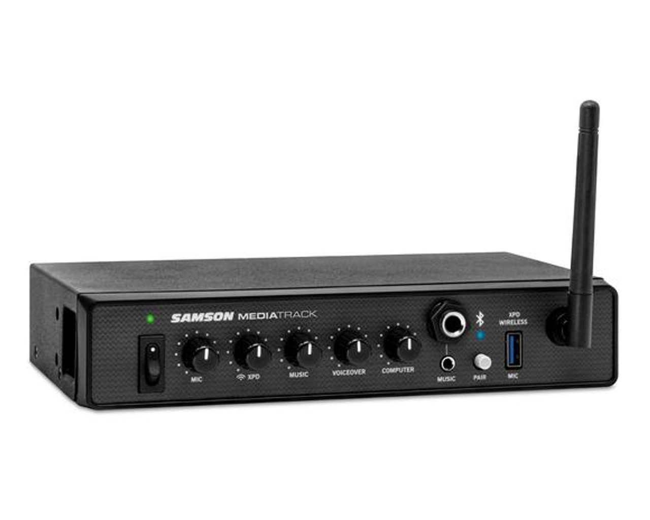  Samson SASM4U MediaTrack 4-Channel Rackmount Mixer and USB Interface 